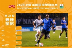 官方揭晓：穆谢奎与米尔扎提·艾力分别荣膺第21轮与22轮最佳球员称号